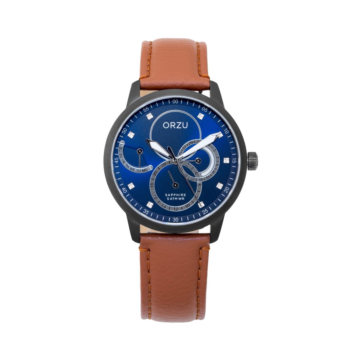 Orzu Watches - ORZU Multifunction Blue Dial Men's Watch