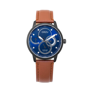 Orzu Watches - ORZU Multifunction Blue Dial Men's Watch
