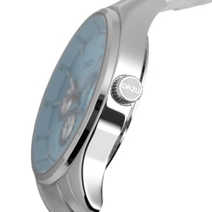 Orzu Watches - ORZU Multifunction Blue Dial Men's Watch
