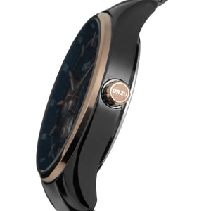 Orzu Watches - ORZU Multifunction Blue Dial Men's Watch