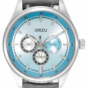 Orzu Watches - ORZU Multifunction Blue Dial Men's Watch