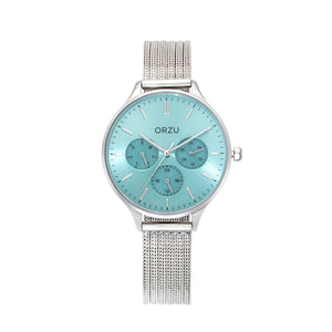 Orzu Watches - ORZU Multifunction Blue Dial Women's Watch