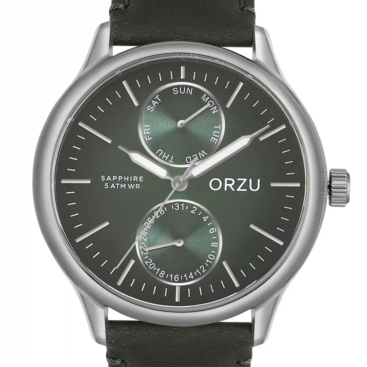 Orzu Watches - ORZU Multifunction Green Dial Men's Watch