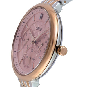 Orzu Watches - ORZU Multifunction Pink Dial Women's Watch