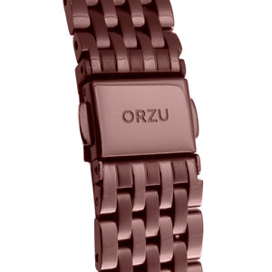 Orzu Watches - ORZU Multifunction Rose Gold Dial Women's Watch