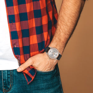 Orzu Watches - ORZU Multifunction Silver Dial Men's Watch
