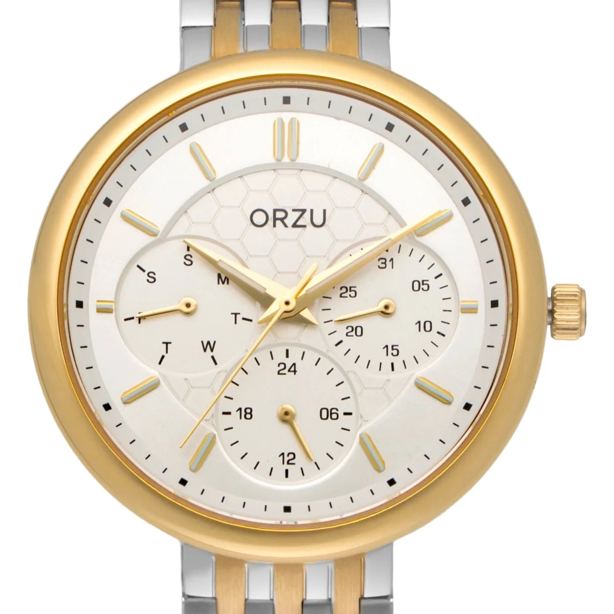 Orzu Watches - ORZU Multifunction Silver Dial Women's Watch