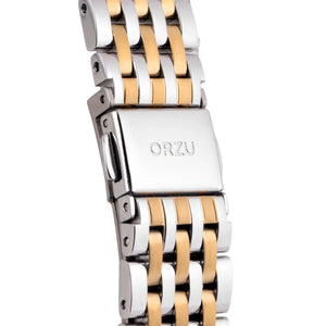 Orzu Watches - ORZU Multifunction Silver Dial Women's Watch