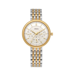 Orzu Watches - ORZU Multifunction Silver Dial Women's Watch