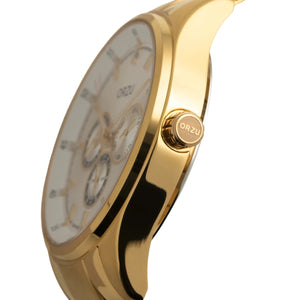 Orzu Watches - ORZU Multifunction White Dial Men's Watch