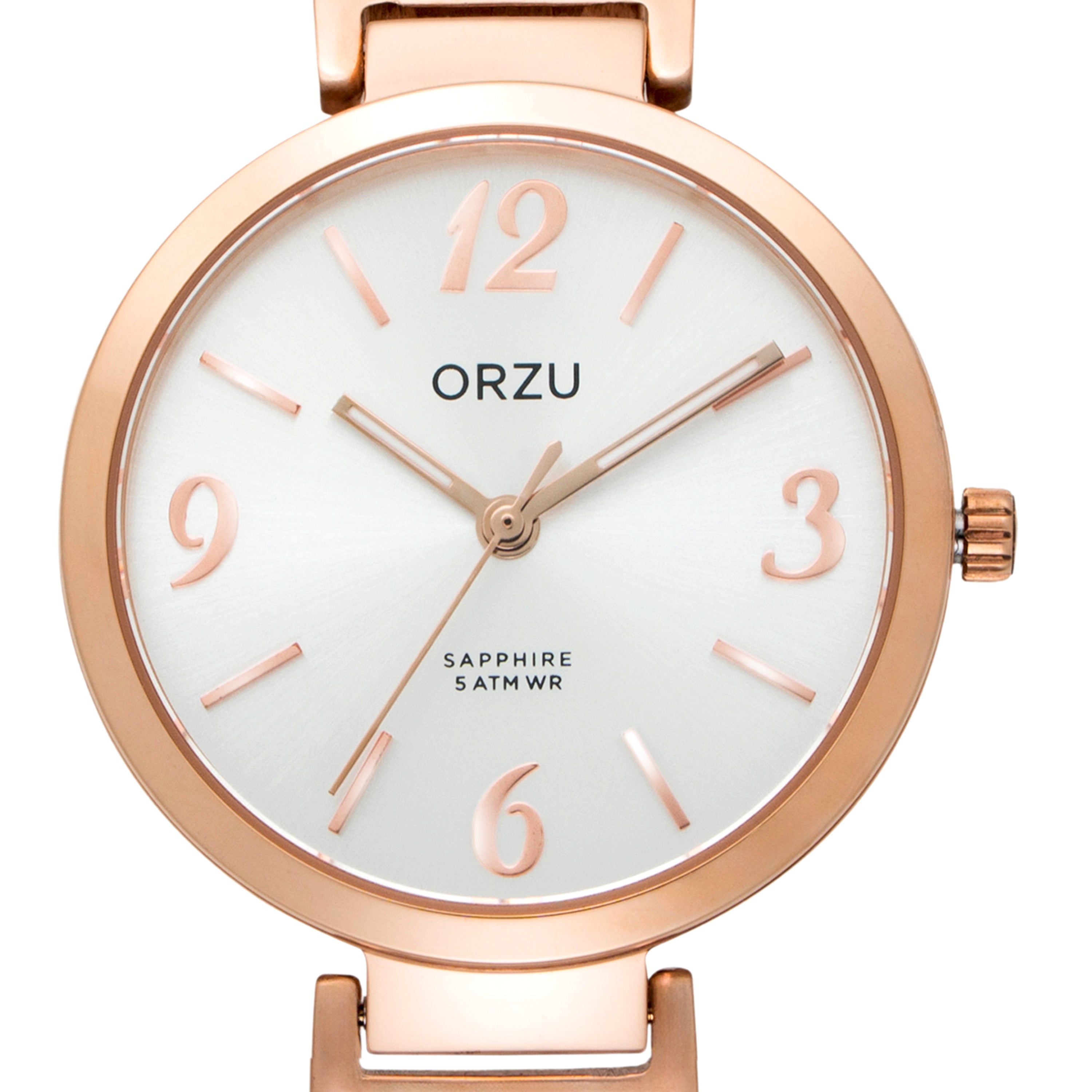 ORZU Analog White Dial Women's Watch