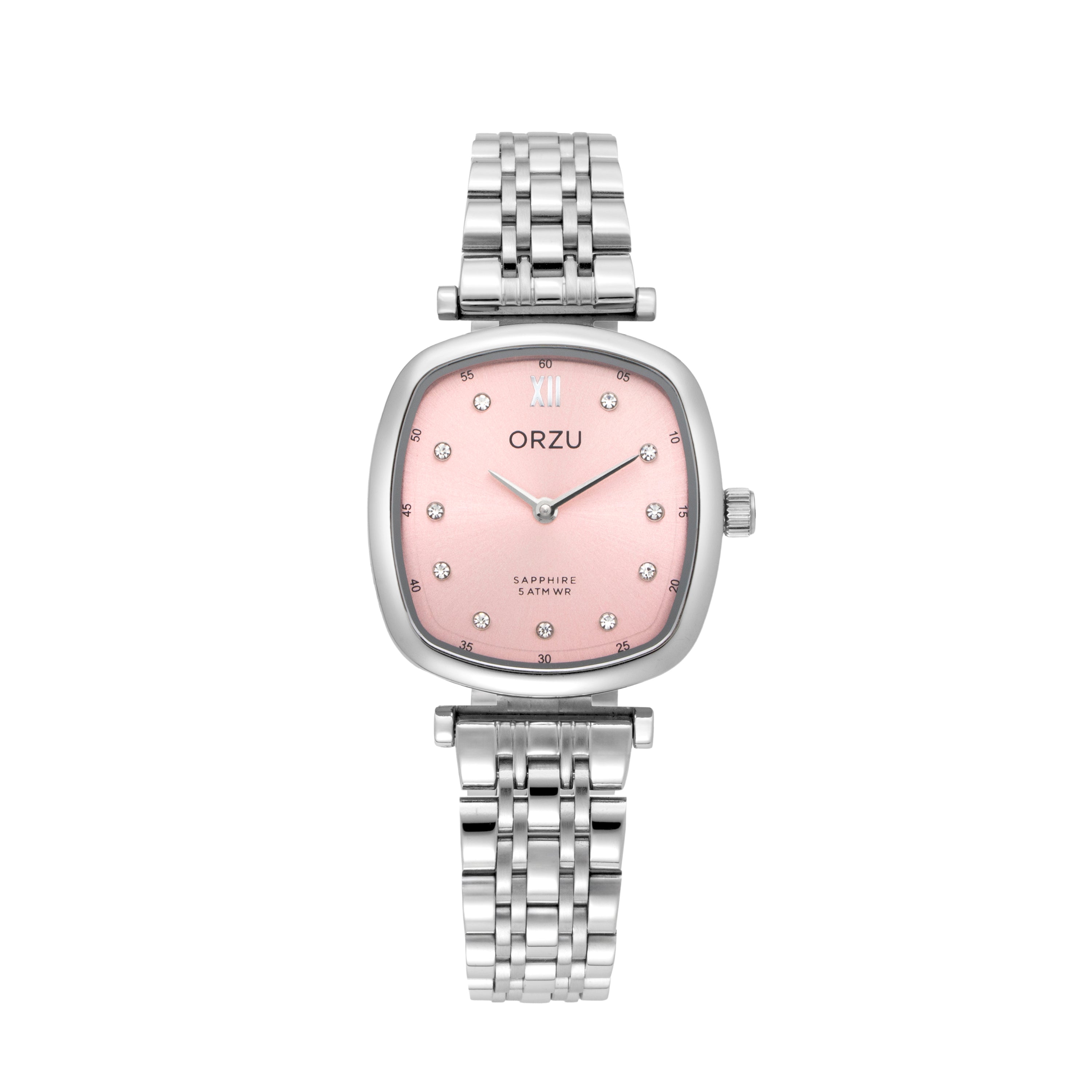 ORZU Analog Pink Tonneau Dial Women's Watch