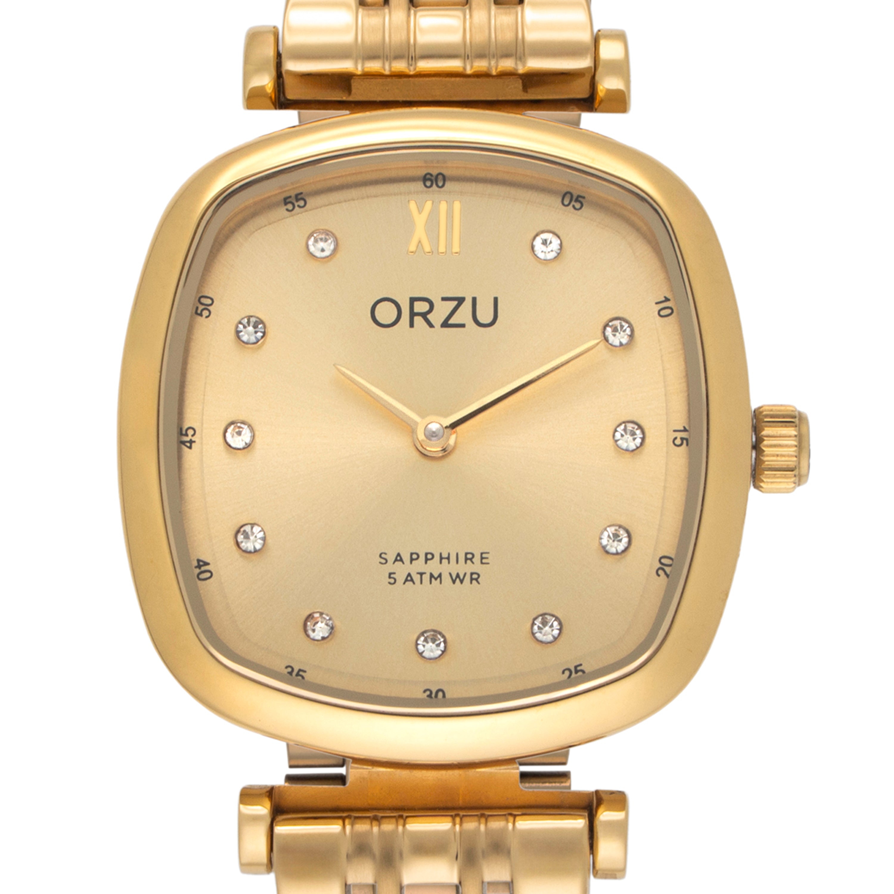 ORZU Analog Gold Dial Women's Watch