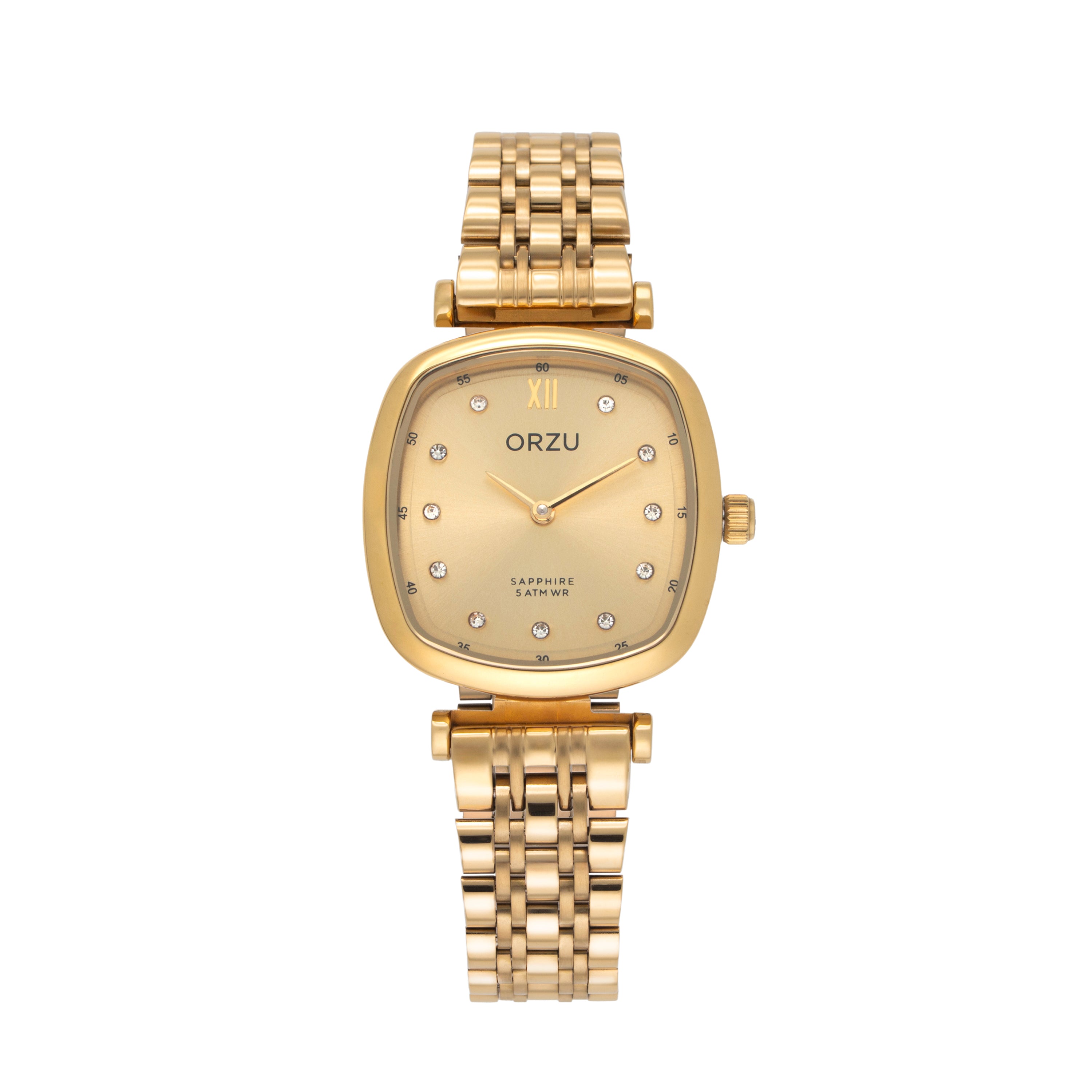 ORZU Analog Gold Dial Women's Watch