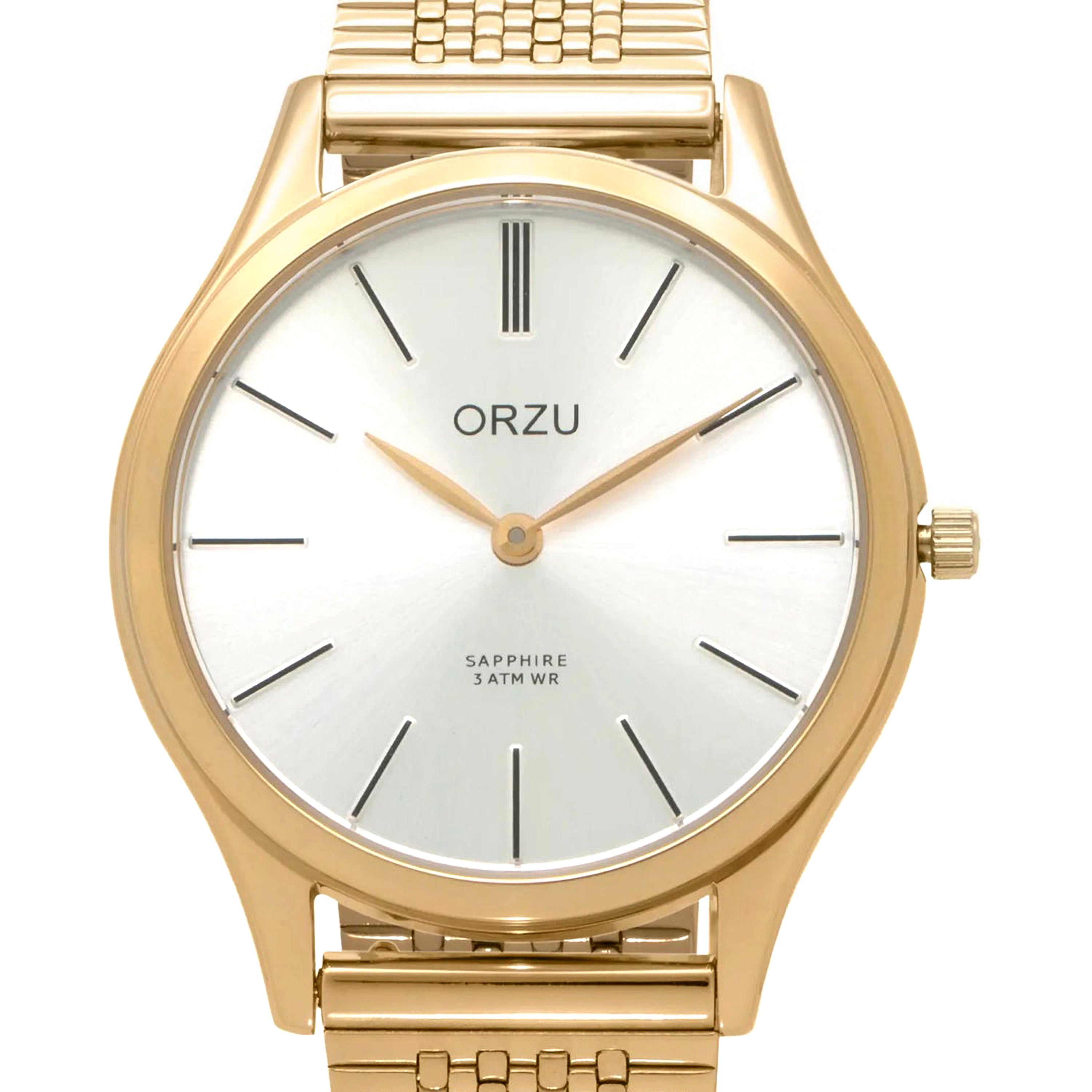 ORZU Analog White Dial Women's Watch