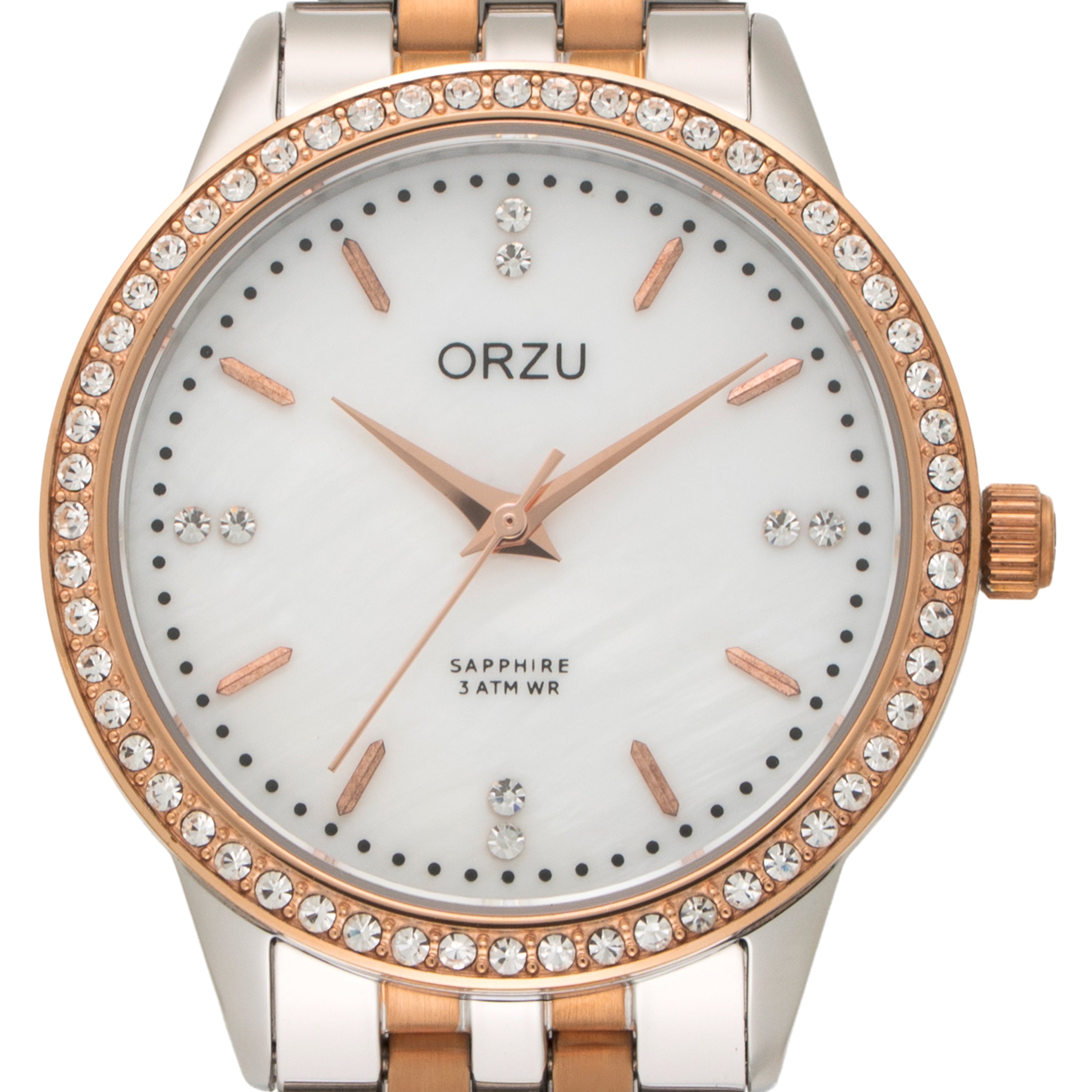 ORZU Analog White Dial Women's Watch
