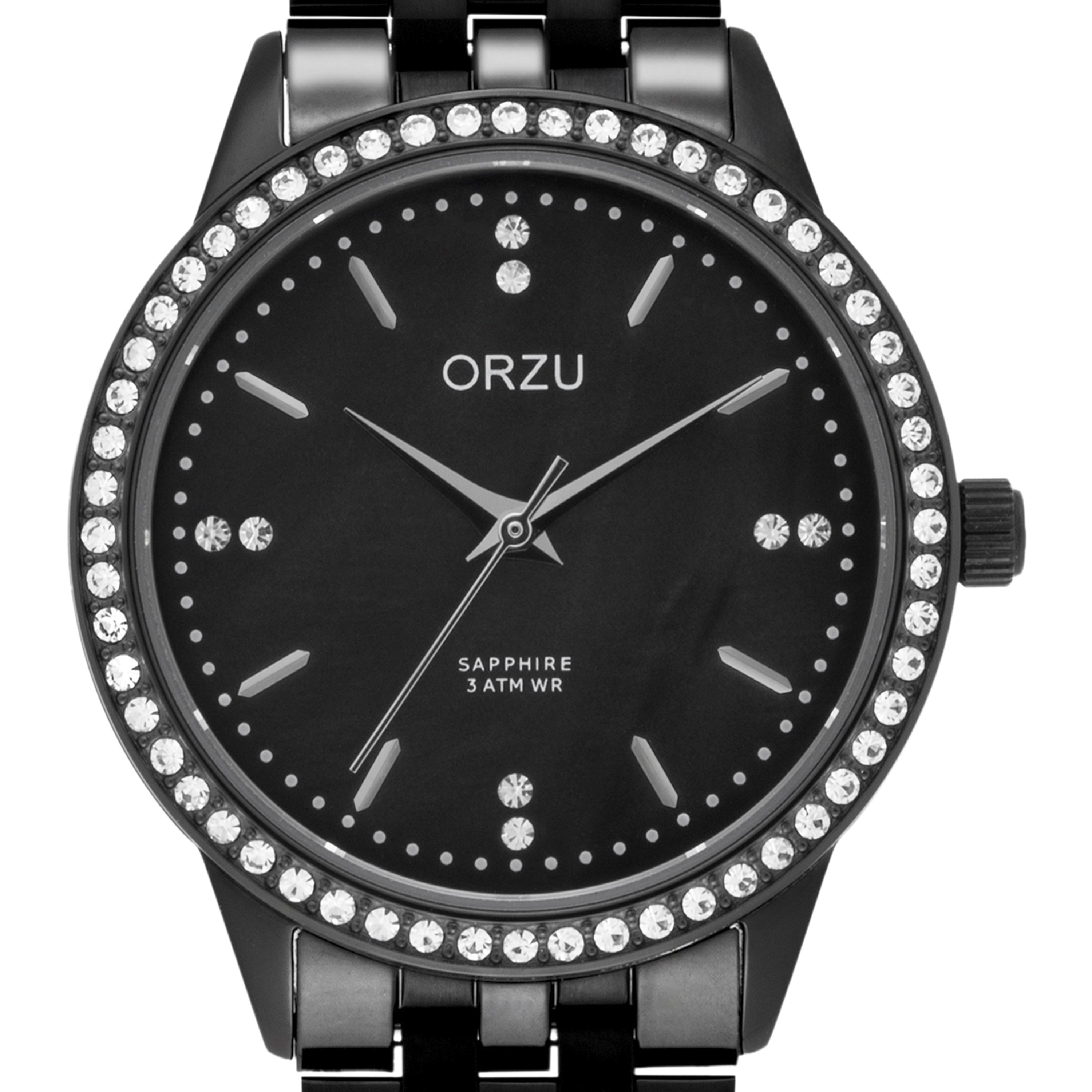 ORZU Analog Black Dial Women's Watch