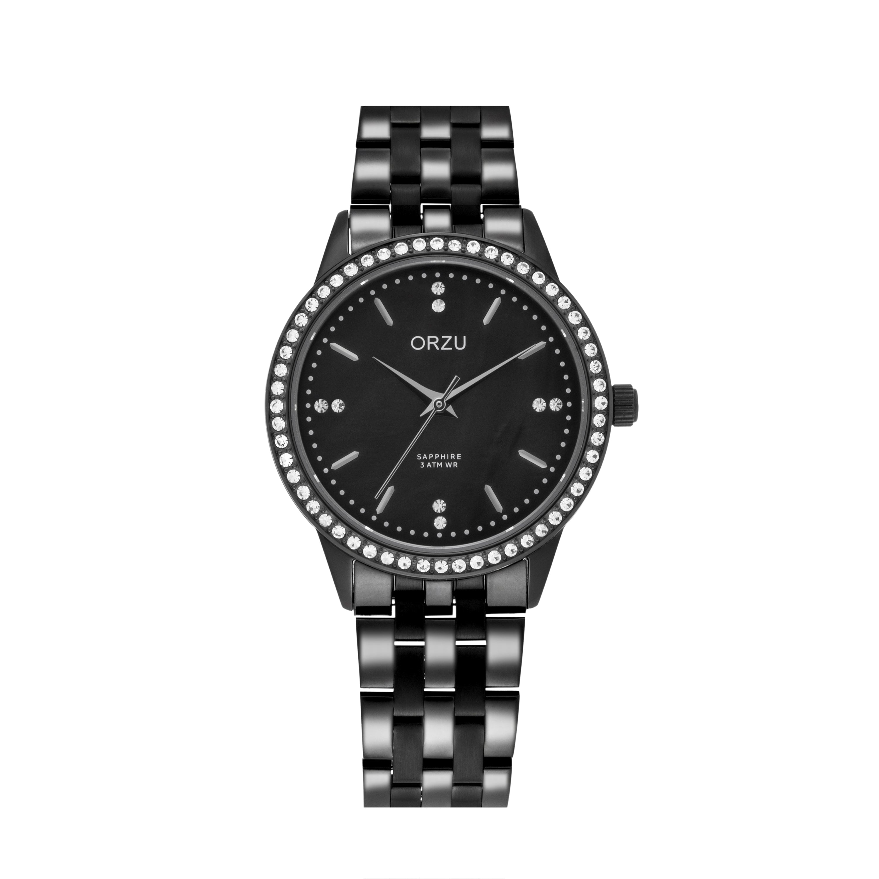 ORZU Analog Black Dial Women's Watch