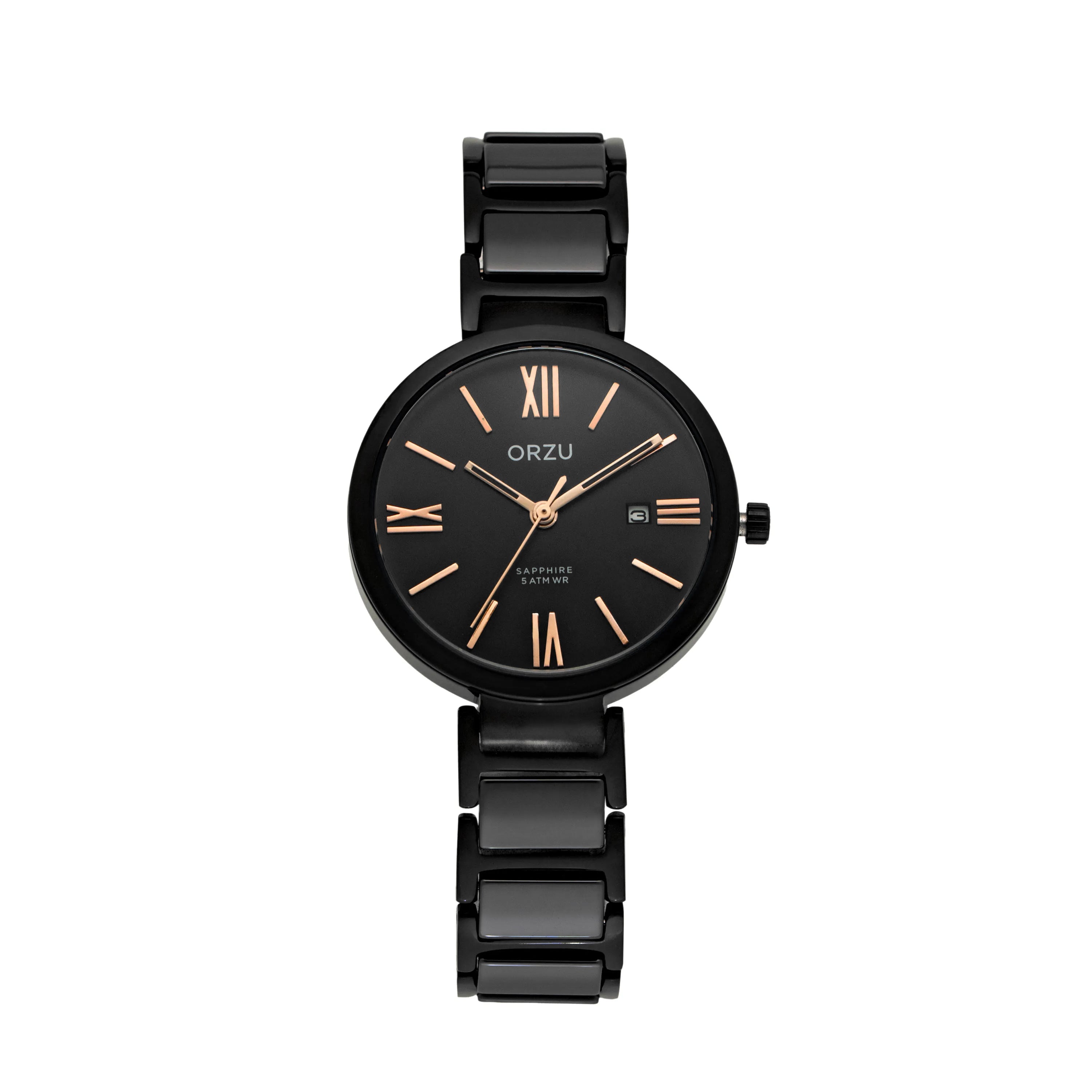 ORZU Analog Black Dial Women's Watch