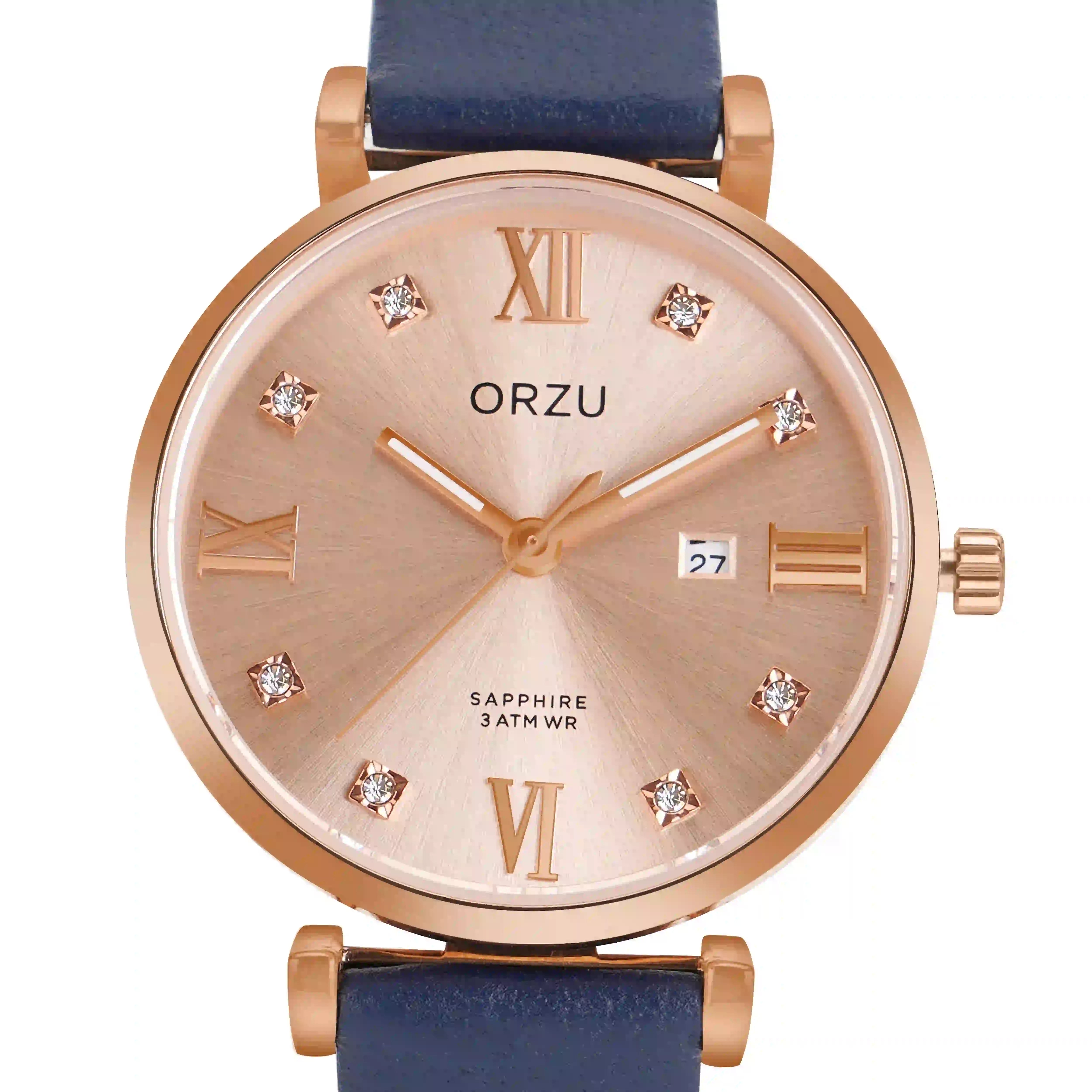 ORZU Analog Rose Gold Dial Women's Watch