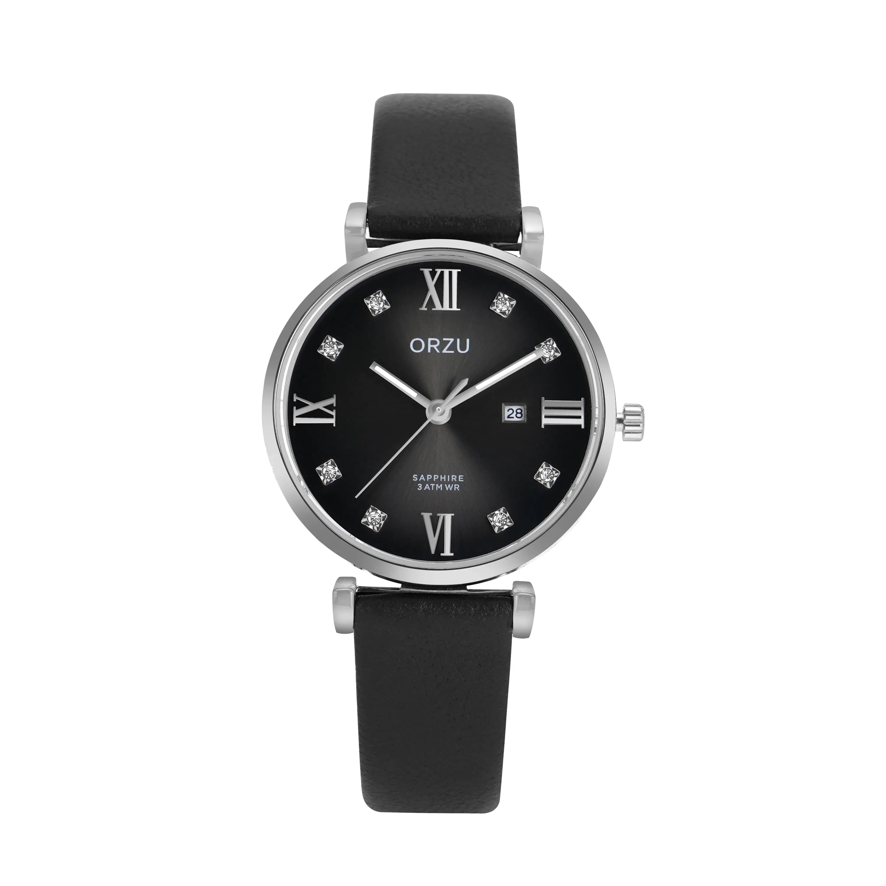 ORZU Analog Black Dial Women's Watch