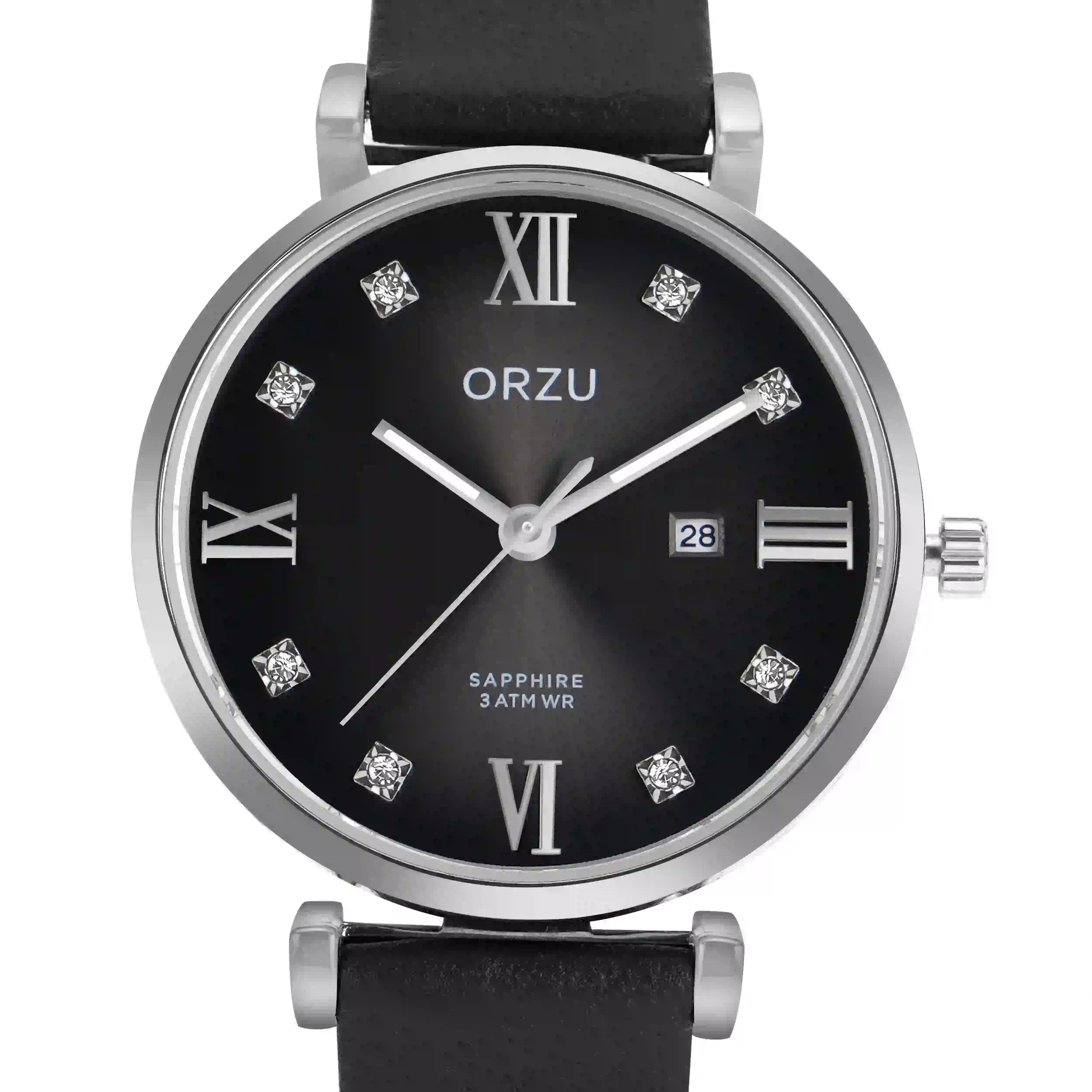 ORZU Analog Black Dial Women's Watch