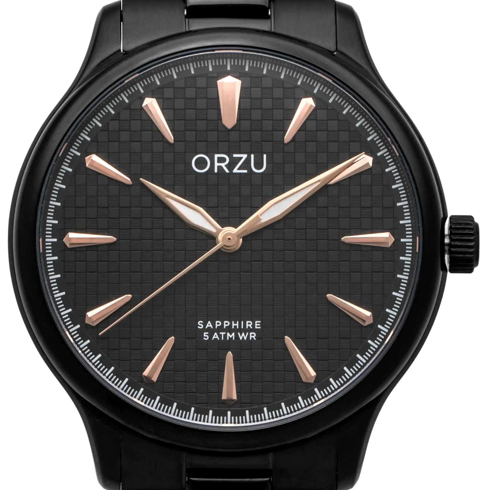 ORZU Analog Black Dial Men's Watch