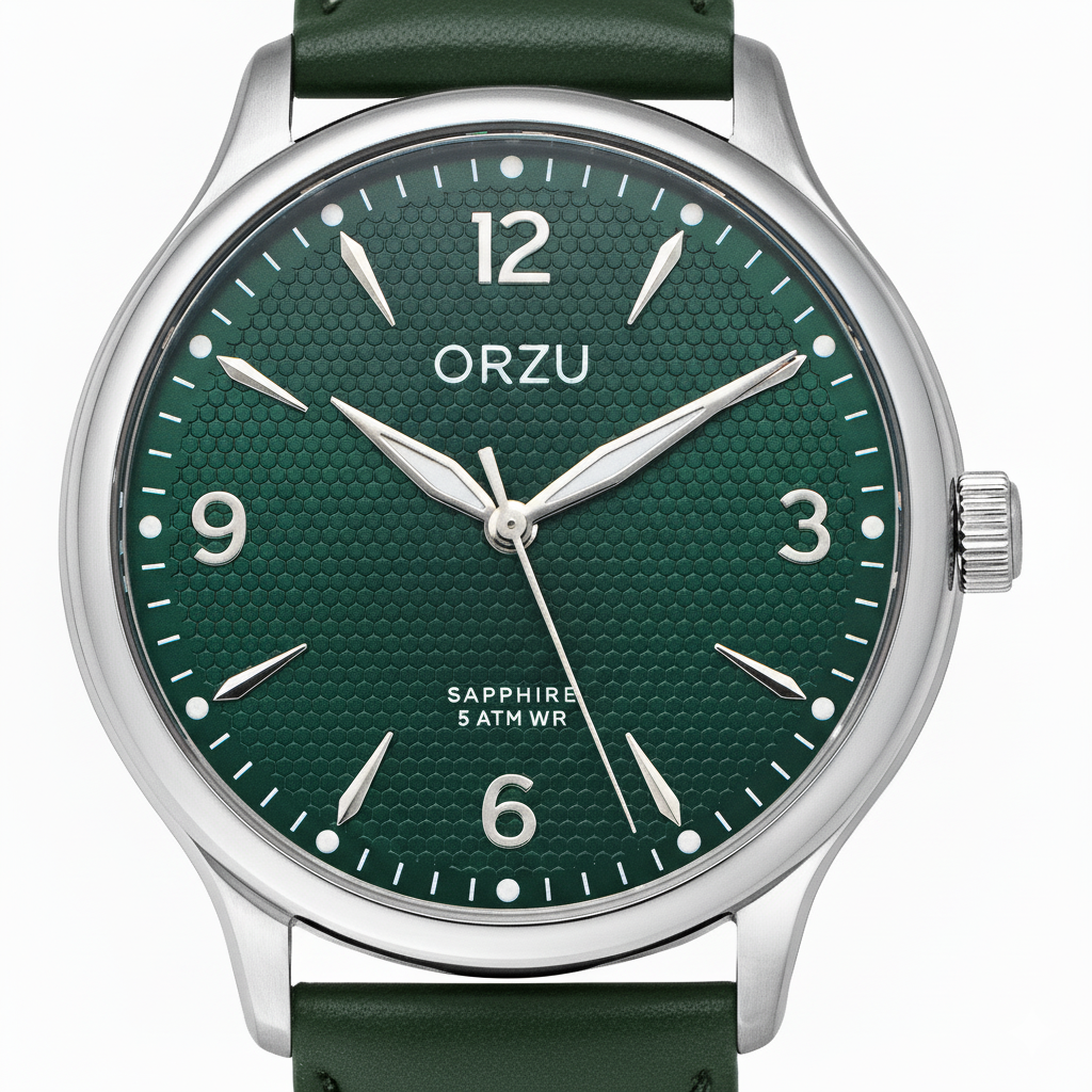 ORZU Analog Green Dial Men's Watch
