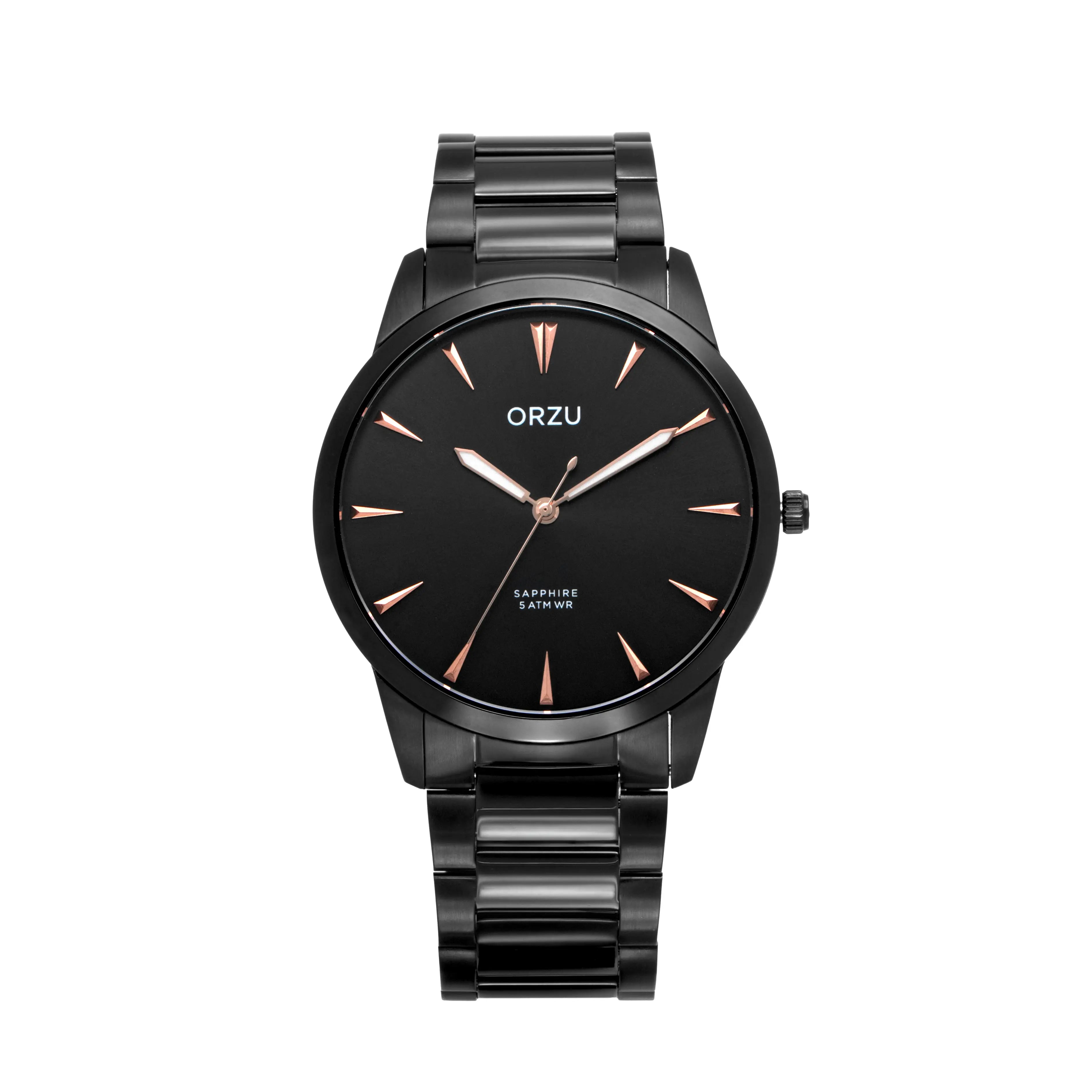 ORZU Analog Black Dial Men's Watch