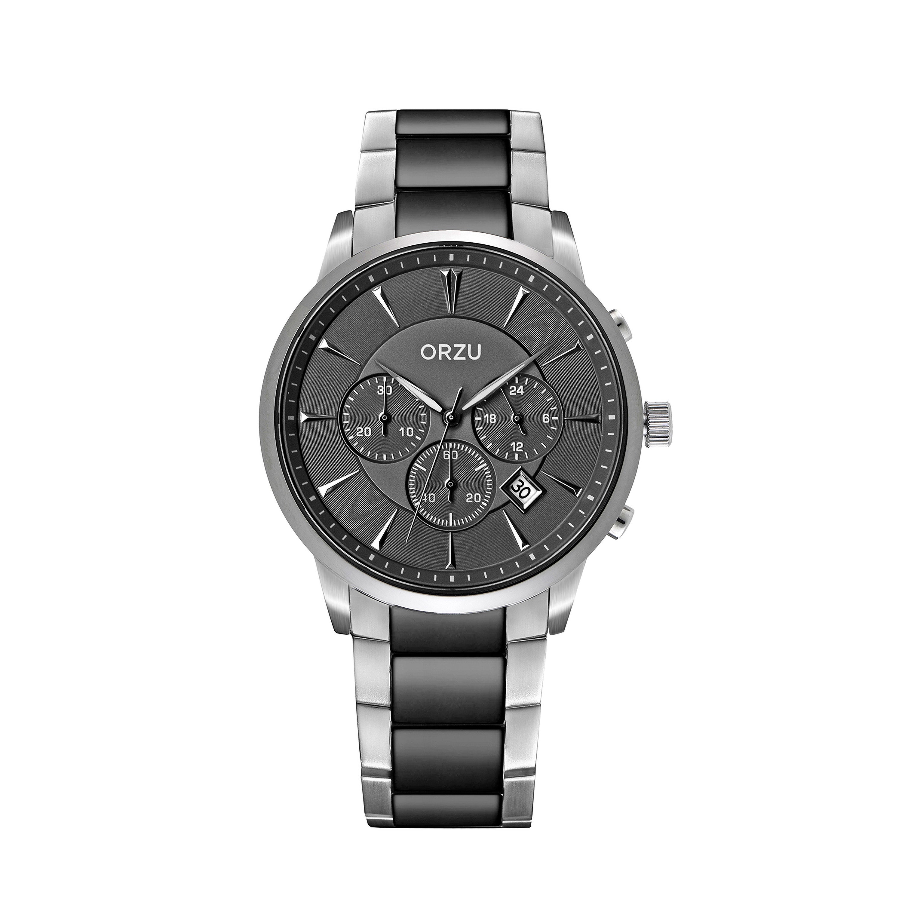 ORZU Chronograph Black Dial Men's Watch