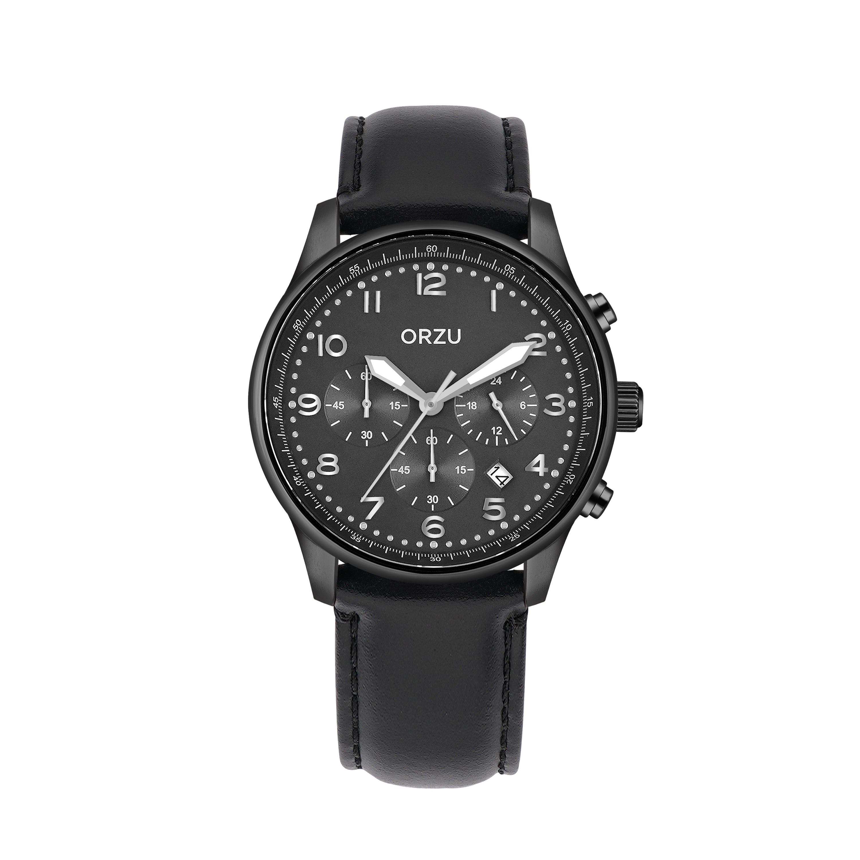 ORZU Chronograph Black Dial Men's Watch