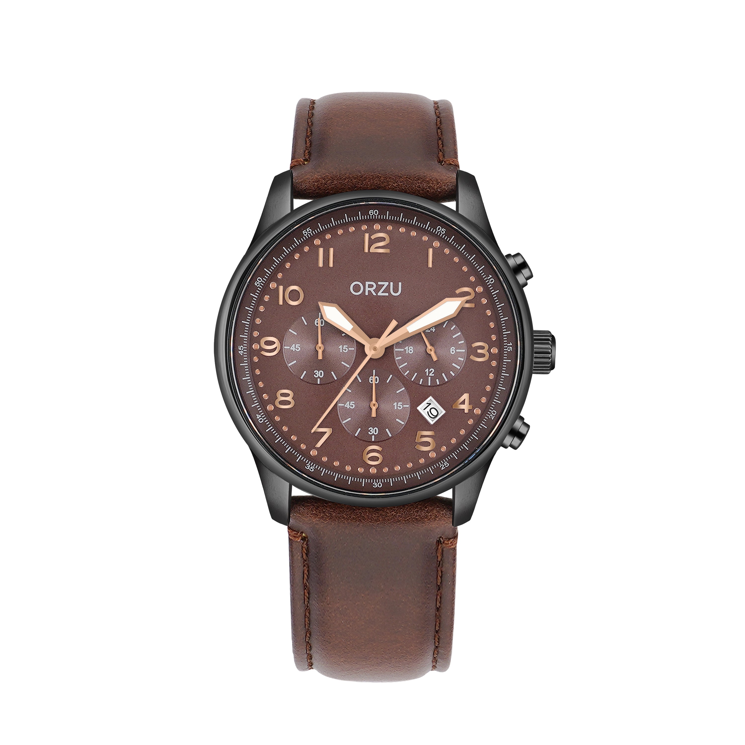ORZU Chronograph Brown Dial Men's Watch