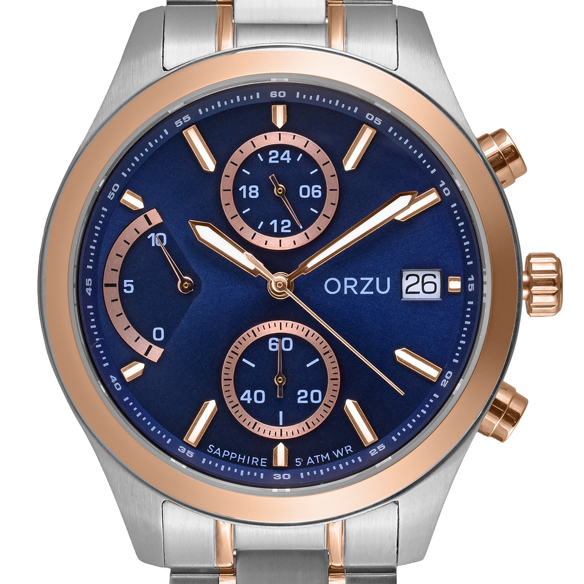 ORZU Chronograph Blue Dial Men's Watch