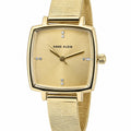 Orzu Watches - Anne Klein Beige Dial Gold Stainless Steel Mesh Women's Watch