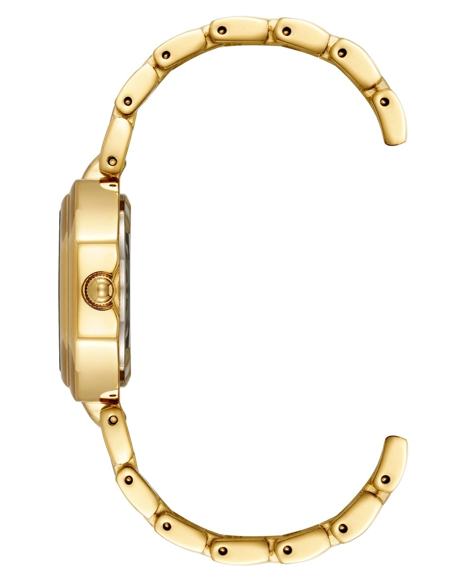 Orzu Watches - Anne Klein Black Dial Gold Stainless Steel Mesh Women's Watch (AK-5600BKGB)