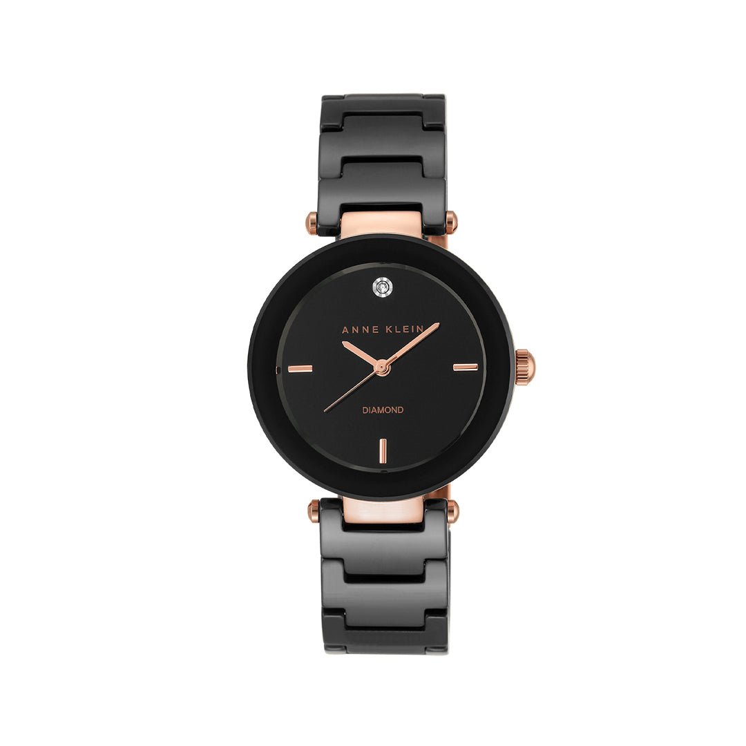 Orzu Watches - Anne Klein Black Dial Women's Watch