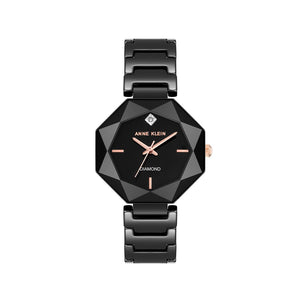 Orzu Watches - Anne Klein Black Dial Women's Watch