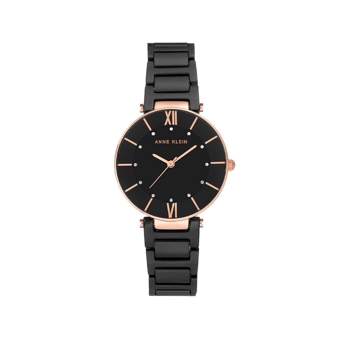 Orzu Watches - Anne Klein Black Dial Women's Watch