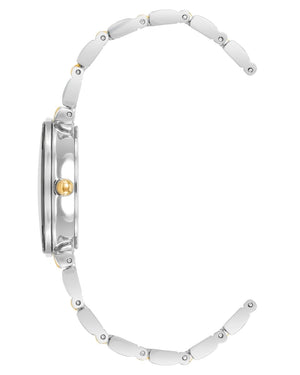 Orzu Watches - ANNE KLEIN Black Glossy Gold Two-Tone Metal Round Watch – AK-2435BKTT