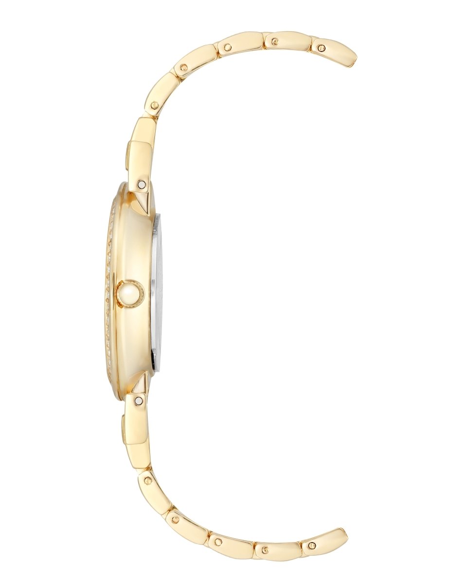 Orzu Watches - ANNE KLEIN Black Gold Tone Metal Round Watch – AK-2928BKGB