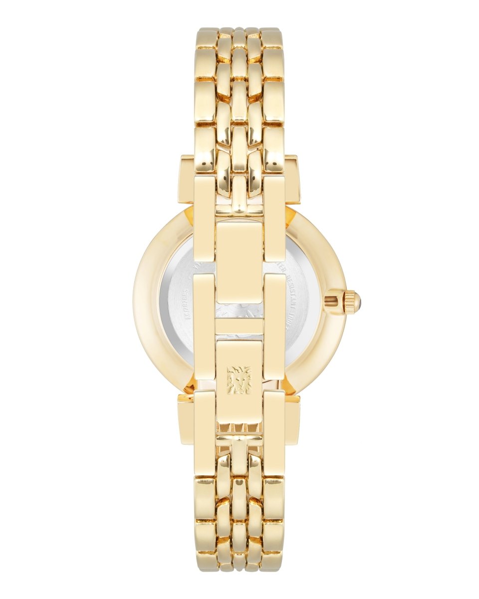 Orzu Watches - ANNE KLEIN Black Gold Tone Metal Round Watch – AK-2928BKGB