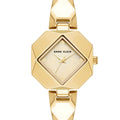 Orzu Watches - Anne Klein Gold Dial Gold Stainless Steel Mesh Women's Watch (AK-5598CHGB)