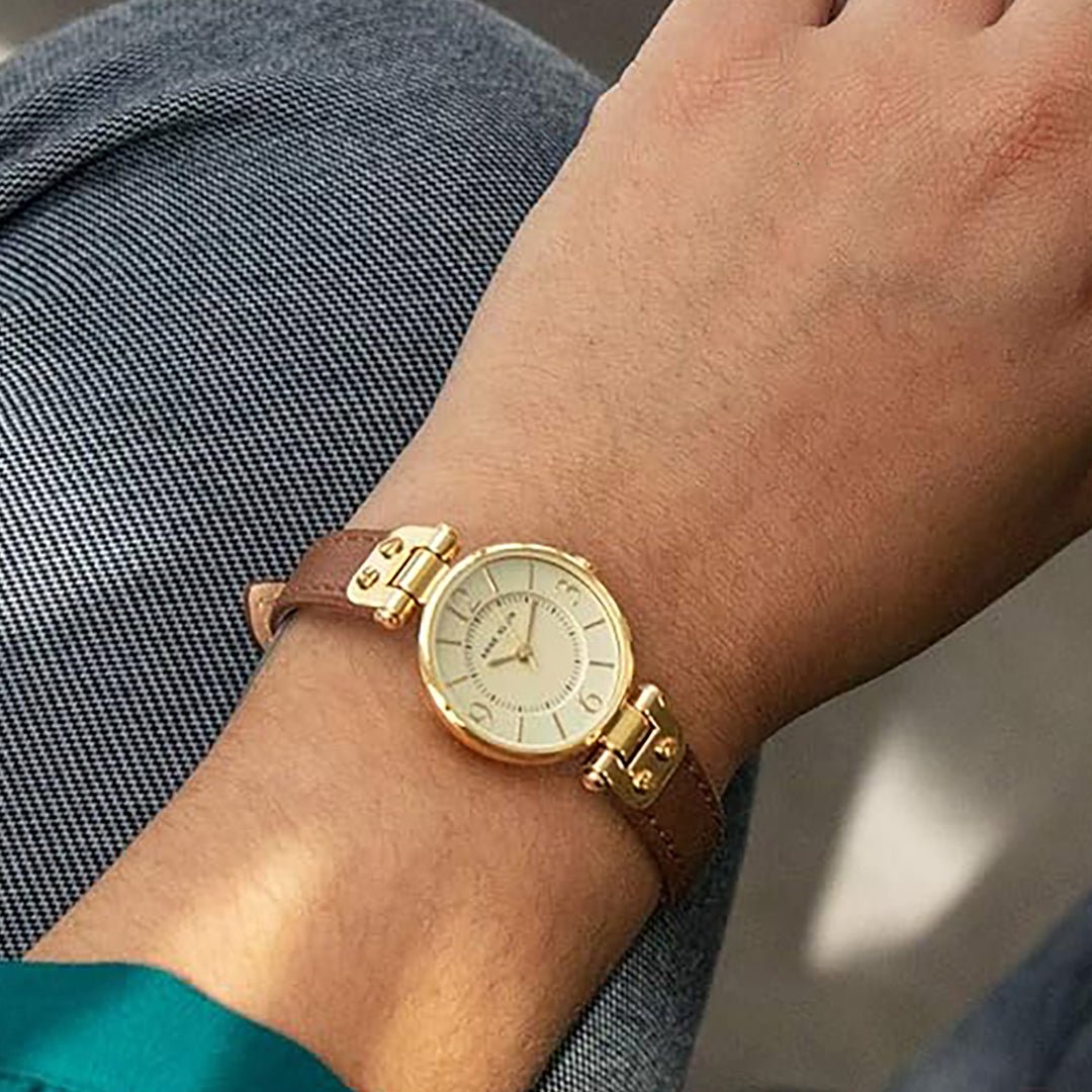 Orzu Watches - Anne Klein Gold Dial Women's Watch