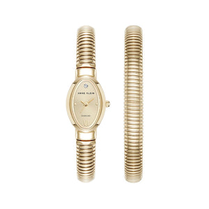 Orzu Watches - Anne Klein Gold Oval Dial Women’s Watch