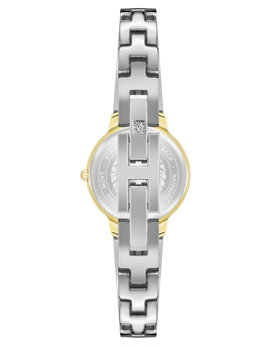 Orzu Watches - Anne Klein Green Dial Gold Stainless Steel Mesh Women's Watch