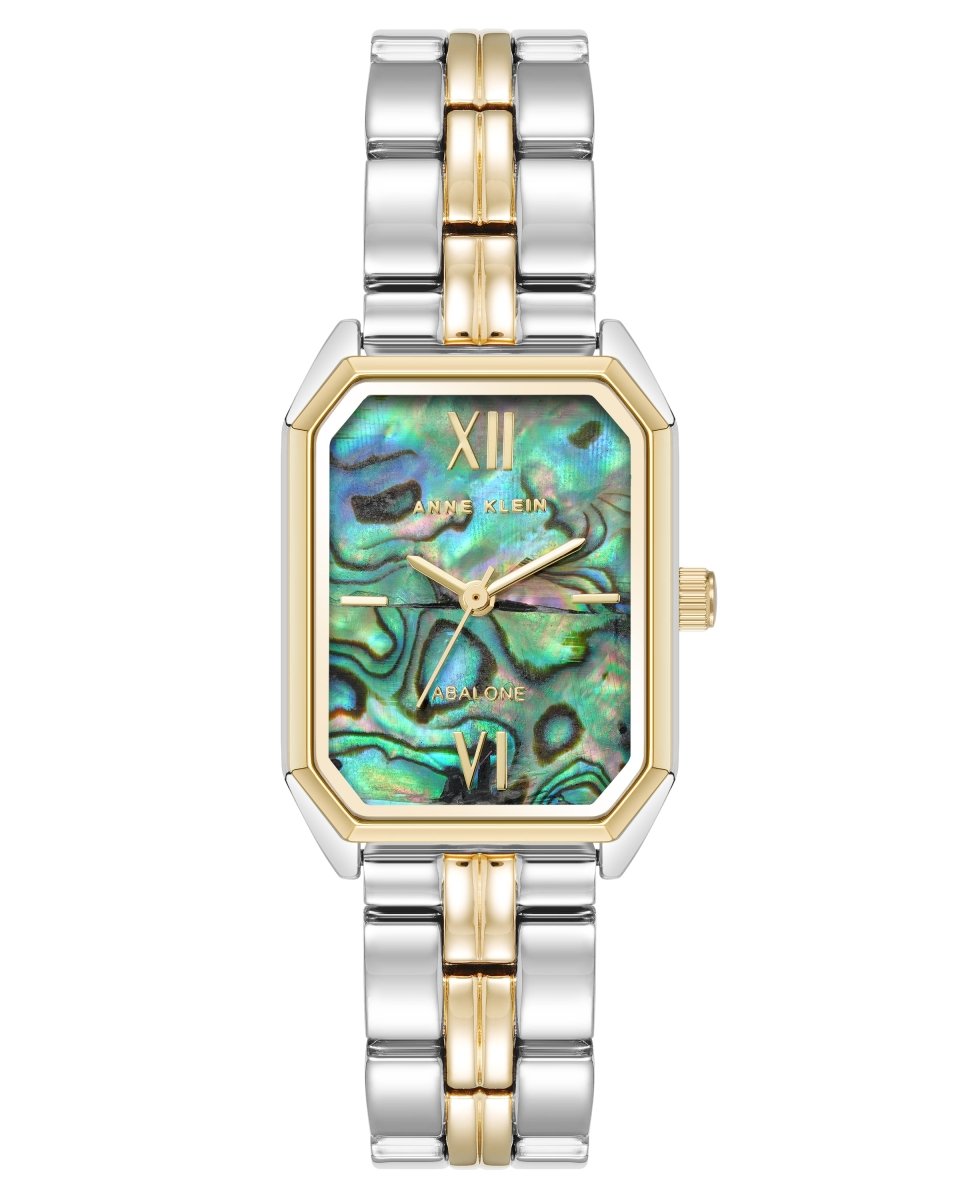 Orzu Watches - ANNE KLEIN Mother-Of-Pearl Silver Tone Metal Rectangle Watch – AK-3775ABTT