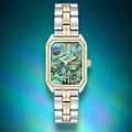 Orzu Watches - ANNE KLEIN Mother-Of-Pearl Silver Tone Metal Rectangle Watch