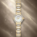 Orzu Watches - Anne Klein Off-White Dial Multicolor Stainless Steel Mesh Women's Watch