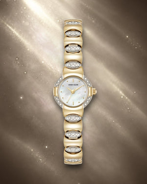 Orzu Watches - Anne Klein Off-White Dial Multicolor Stainless Steel Mesh Women's Watch