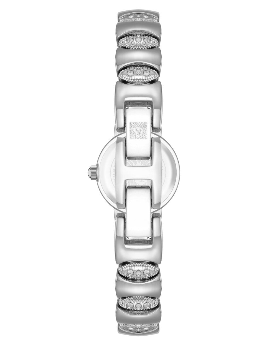 Orzu Watches - Anne Klein Off-White Dial Silver Stainless Steel Mesh Women's Watch (AK-5613MPSV)